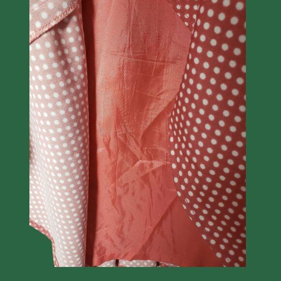 Mirumer by Asia Supreme Vtg -Style Polka Dot Shirt & Skirt Set Coral 11 - Picture 15 of 16